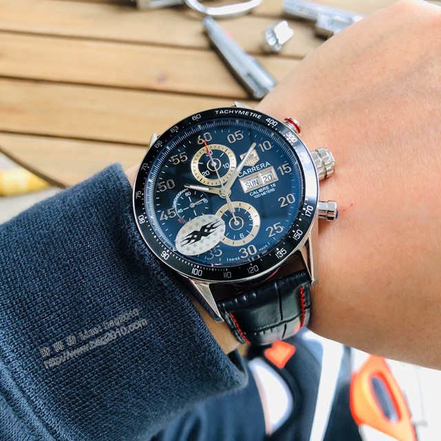泰格豪雅TAG Heuer卡萊拉系列CV2A10.BA0796腕表男士手錶  gjs2208